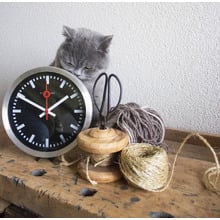 19cm NeXtime Station Stripe Table & Wall Clock